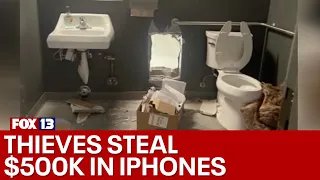 Police investigate after burglars steal $500K worth of iPhones from Apple Store in Washington