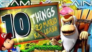 10 Lessons 2D Mario Can Learn from DKC: Tropical Freeze