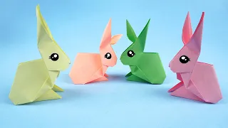 Ostern basteln: Osterhasen basteln aus papier - Origami ostern | DIY Bastelideen