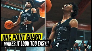 UNC POINT GUARD CALEB LOVE AIN'T SCARED OF NOBODY!! HITS NASTY WINDMILL IN RIVALRY GAME!!