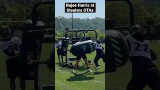 Najee Harris at Steelers OTAs