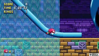 Sonic Mania - Hydrocity Act 2 Speedrun (Knuckles) - 0:36.20