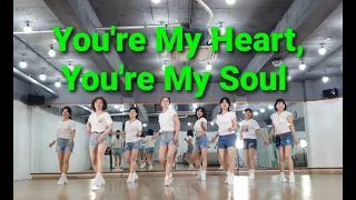 You're My Heart, You're My Soul line dance(Beginner) Demo&Count