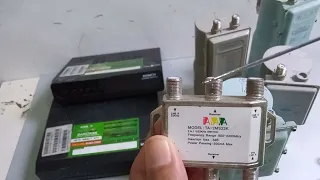 Cara menghubungkan antena arabola1 LNB untuk 2 receiver 2 tv
