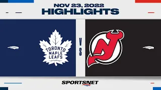 NHL Highlights | Maple Leafs vs. Devils - November 23, 2022