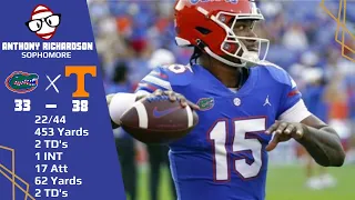 Anthony Richardson (Florida QB) vs Tennessee (2022)