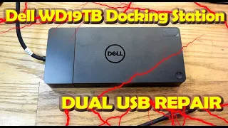 Dell WD19TB teardown and USB port repair