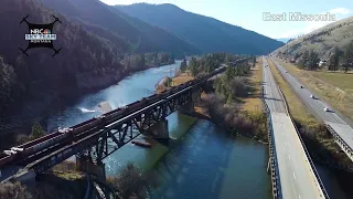 Drone video of Missoula during unseasonably warm temperatures