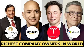 Top 8 Richest Companies In The World 2024, Mukesh Ambani, Elon Musk, Jeff Bezos, Amazon, Mark Zucker
