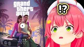 Miko's Reaction to GTA 6 Trailer...【Hololive】