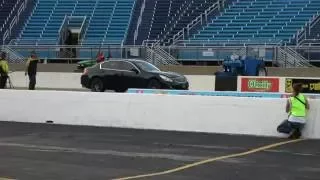 2011+ Infinti G37 Sedan solo 1/4 mile run at Route 66 Raceway in Joliet, Illiois 8/26/16