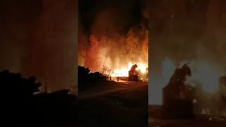 Пожар на пилораме в Волжске