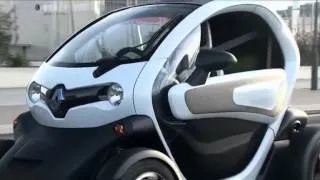 Renault Twizy electric vehicle, driving shots