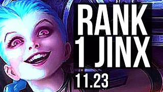 JINX & Thresh vs SYNDRA & Blitzcrank (ADC) | Rank 1 Jinx, 14/2/10, Rank 17 | EUW Challenger | 11.23