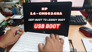 HOW TO ENABLE USB BOOT | HP 14-CM0024NA