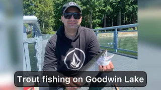 Trout Fishing in July on Goodwin Lake, WA