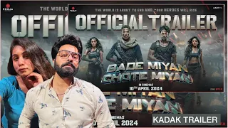 Bade Miyan Chote Miyan - OFFICIAL HINDI TRAILER | Akshay, Tiger, Prithviraj | Reaction | RISHI MUNI