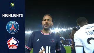 PARIS SAINT-GERMAIN - LOSC LILLE (2 - 1) - Highlights - (PSG - LOSC) / 2021-2022