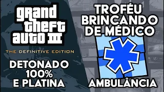 GTA 3 Definitive Edition - Detonado 100% e Platina - Ambulância (Troféu Brincando De Médico)