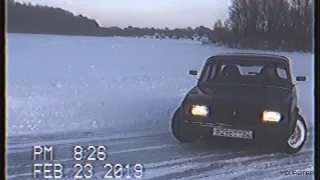 FIERCE WINTER DRIFT ON VAZ 2107