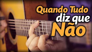 🎵 Quando Tudo Diz Que Não (no VIOLÃO Fingerstyle) Toque no Altar (Deus do Impossível) com LETRA