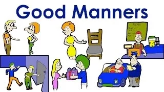 Good Manners | Polite |  Easy English Conversation Practice | ESL.