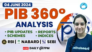 4 June 2024 | PIB News Analysis for RBI Grade B,SEBI & NABARD Grade A | Lakshmi Arora