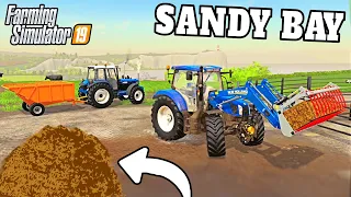 MUCKING OUT, NEW TOOLS AND PAYDAY! | Sandy Bay Farming Simulator 19 - Episode 6