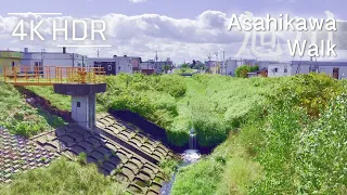 Sunday Morning Chill Walk in Asahikawa, Hokkaido, Japan | 4K HDR