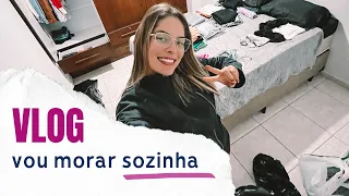 VOU MORAR SOZINHA! Vlog de mudança parte 1