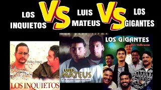 ⭐Los Inquietos-Luis Mateus-Los Gigantes /Mano a mano/parte 1/ mejores temas vallenatos