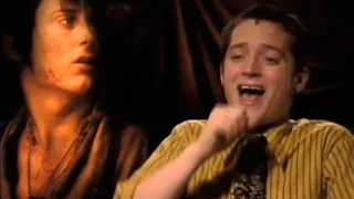 its just elijah wood laughing...