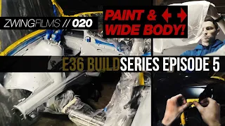 PAINTING MY OWN CAR! Wide body kit Install // EP5