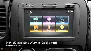 Infotainment Check Navi 50 Intellilink im Opel Vivaro