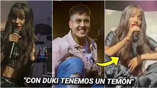 Maria Becerra encontró al primer Fan que le pidió una Foto y habló de su tema con Duki