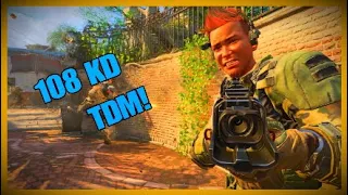 WORLD RECORD  108-0 GAMEPLAY In Black Ops 4 TDM! (Highest KD In TDM)