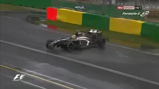 F1 2013 Australia Qualifying Guttierez Crashes