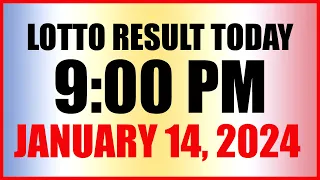 Lotto Result Today 9pm Draw January 14, 2024 Swertres Ez2 Pcso