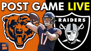 Chicago Bears vs. Las Vegas Raiders LIVE Post Game Show