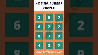 Missing number math puzzle #shorts