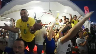 Mexicans and Brazilians fan duel in Samara. Part 3 América Latina, menos Argentina 01.07.2018 360 4k