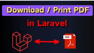 How to Print & Download PDF from Databse Table in Laravel | Laravel E-Commerce Project