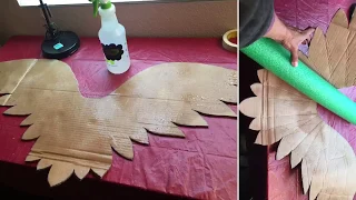 Cardboard Angel Wing Sculpture Paper-Mache Medium DIY  by Kathy Beltran with Wings and Whispers