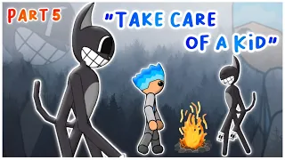 Cartoon Cat Take Care of A Kid Part 5 - Trevor Henderson Animations | Drawing Cartoon 2