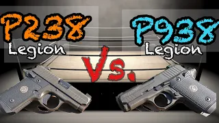 SIG Legion P238 vs. P938 Series Handguns | "War of Legions"