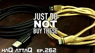 DO NOT BUY THESE │ USB Lightning cables - haQ attaQ 262