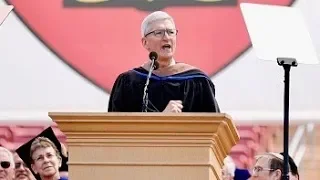 Tim Cook criticizes big tech during Stanford University graduation speech