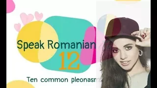 Romanian lesson 12:  Ten common mistakes (pleonasms)🗣️🙊