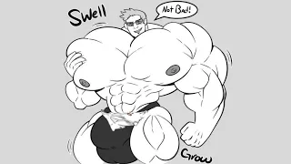 Just making Hawkeye a ‘bigger’ target - Muscle growth comic