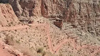 The South Kaibab Trail in the Grand Canyon